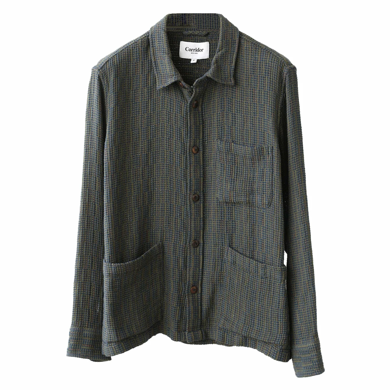 Corridor Rainbow Weave Overshirt Forest 3 Corridor Rainbow Weave Overshirt Forest