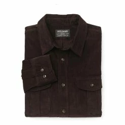 Filson 12-Wale Corduroy Shirt Dark Navy -Hikerdelic Sales Store Filson 12 Wale Corduroy Shirt Bison Brown 21561 3