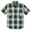Filson SS Feather Cloth Shirt Green / Grey / Cream -Hikerdelic Sales Store Filson SS Feather Cloth Shirt Green Grey Cream 23885 1 1