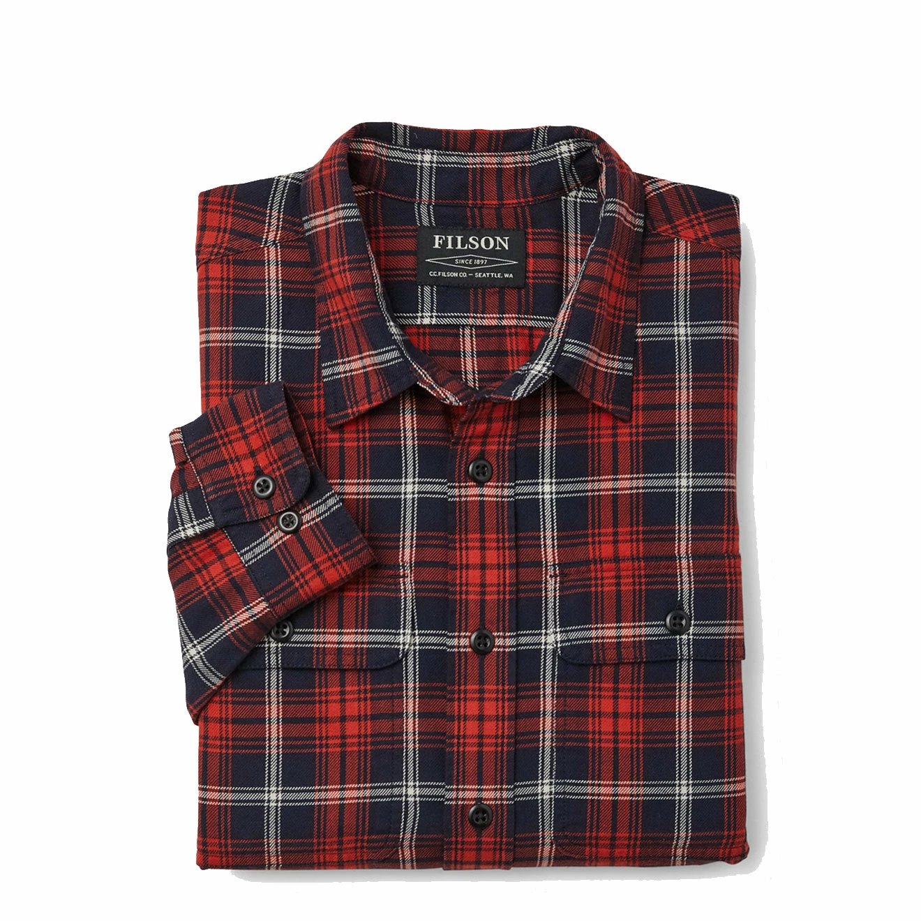 Filson Scout Shirt Navy / Red / White 5 Filson Scout Shirt Navy / Red / White - Image 3