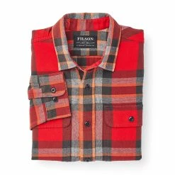 Filson Scout Shirt Red / Black / Flame Plaid -Hikerdelic Sales Store Filson Scout Shirt Red Black Flame Plaid 3