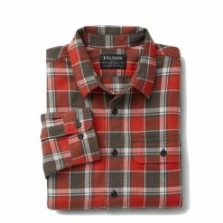 Filson Scout Shirt Red / Grey / White -Hikerdelic Sales Store Filson Scout Shirt Red Grey White 3