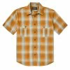 Filson SS Feather Cloth Shirt Dark Gold / Pine -Hikerdelic Sales Store Filson Short Sleeve Feather Cloth Shirt Dark Gold Pine 1
