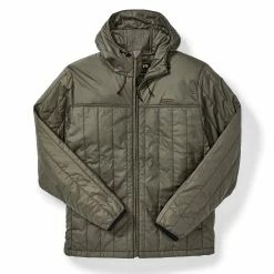 Filson Ultralight Hooded Jacket Olive Gray