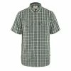 Fjallraven Abisko Cool Shirt Patina Green / Dark Navy
