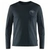 Fjallraven Forever Nature Badge LS T-Shirt Dark Navy -Hikerdelic Sales Store Fjallraven Forever Nature Badge LS T Shirt Dark Navy Fjallraven 1656075323