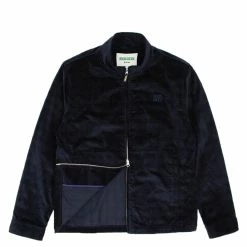 Hikerdelic Plaid Corduroy Track Jacket Navy -Hikerdelic Sales Store Hikerdelic Plaid Corduroy Track Jacket Navy 3