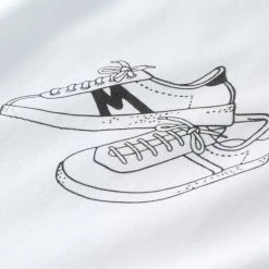 Karhu Trampas Sneakers T-Shirt White / Black -Hikerdelic Sales Store Karhu Trampas Sneakers T Shirt White Black 20322 3