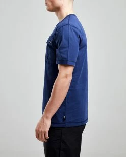 Left Hand Patch Pocket Tee Navy -Hikerdelic Sales Store LH42003 SS NAVY 02