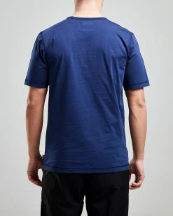 Left Hand Patch Pocket Tee Navy -Hikerdelic Sales Store LH42003 SS NAVY 03