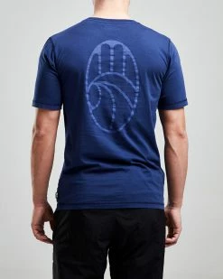 Left Hand Hand Tee Navy -Hikerdelic Sales Store LH42004 SS NAVY 03