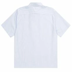 Norse Projects Ivan Oxford Monogram S/S Shirt Blue Stripe -Hikerdelic Sales Store NorseProjectsIvanOxfordMonogramSSShirtBlueStripe29795 2