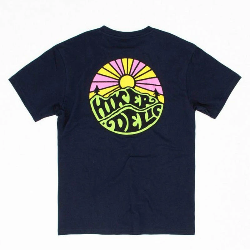 Hikerdelic Original Logo Short Sleeve T-Shirt Navy 4 Hikerdelic Original Logo Short Sleeve T-Shirt Navy - Image 2