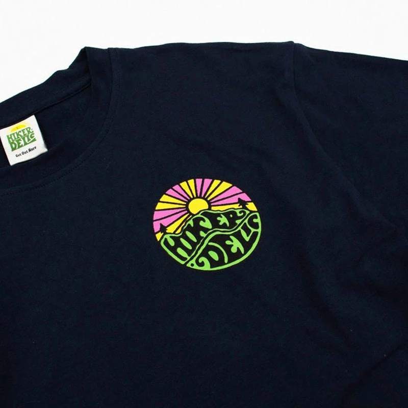 Hikerdelic Original Logo Short Sleeve T-Shirt Navy 5 Hikerdelic Original Logo Short Sleeve T-Shirt Navy - Image 3