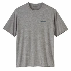 Patagonia Capilene Cool Daily Graphic Shirt Boardshort Logo Abalone Blue: Feather Grey