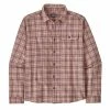 Patagonia L/S Cotton In Conversion LW Fjord Flannel Shirt Squared Evening Mauve -Hikerdelic Sales Store Patagonia LS Cotton in Conversion LW Fjord Flannel Shirt Squared Evening Mauve
