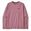 Patagonia Long Sleeve P-6 Logo Responsibili-Tee Evening Mauve -Hikerdelic Sales Store Patagonia Long Sleeve P 6 Logo Responsibili Tee Evening Mauve 1