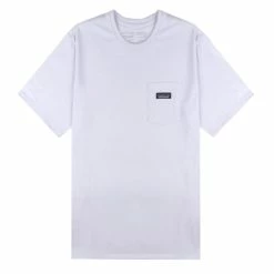 Patagonia P-6 Label Pocket Responsibili-Tee White