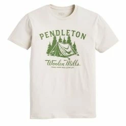 Pendleton Campsite Graphic Tee Sand / Green