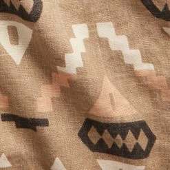 RRL By Ralph Lauren Print Linen Chore Jacket Stone / Green / Burnt Sienna -Hikerdelic Sales Store RRL by Ralph Lauren Oakham Linen Shirt Jacket Stone Green Burnt Sienna 26206 5