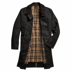 RRL By Ralph Lauren Waxed Cotton Coat Vintage Black -Hikerdelic Sales Store RRL by Ralph Lauren Waxed Cotton Coat Vintage Black 25168 3