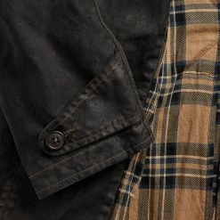 RRL By Ralph Lauren Waxed Cotton Coat Vintage Black -Hikerdelic Sales Store RRL by Ralph Lauren Waxed Cotton Coat Vintage Black 25168 4