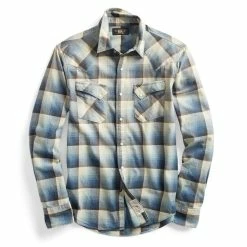 RRL By Ralph Lauren Wrangler LS Sport Shirt Blue