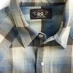 RRL By Ralph Lauren Wrangler LS Sport Shirt Blue -Hikerdelic Sales Store RRL by Ralph Lauren Wrangler LS Sport Shirt Blue RRL by Ralph Lauren 1658620687