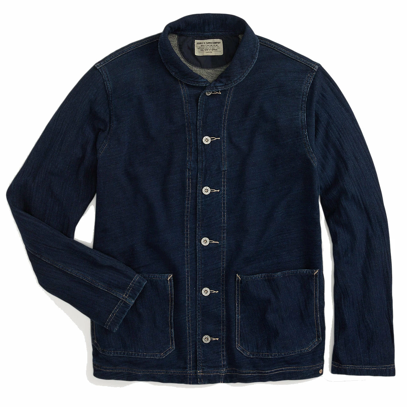 RRL By Ralph Lauren Indigo French Terry Jacket Indigo 3 RRL By Ralph Lauren Indigo French Terry Jacket Indigo