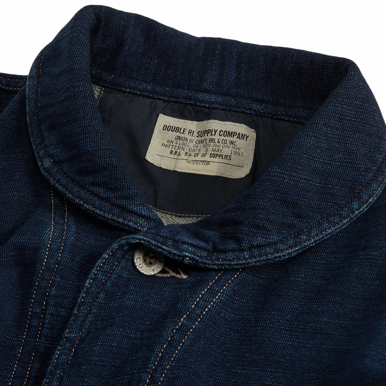 RRL By Ralph Lauren Indigo French Terry Jacket Indigo 8 RRL By Ralph Lauren Indigo French Terry Jacket Indigo - Image 6