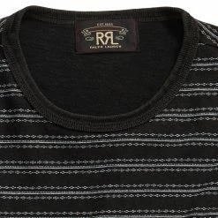RRL By Ralph Lauren Indigo Striped Jersey T-Shirt Black Multi -Hikerdelic Sales Store RRLbyRalphLaurenIndigoStripedJerseyT ShirtBlackMulti30076 3