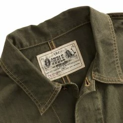 RRL By Ralph Lauren Linen-Cotton Herringbone Jacket Forest Green -Hikerdelic Sales Store RRLbyRalphLaurenLinen CottonHerringboneJacketForestGreen 4