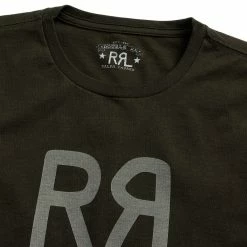 RRL By Ralph Lauren Logo Jersey T-Shirt Faded Black Canvas -Hikerdelic Sales Store RRLbyRalphLaurenLogoJerseyT ShirtFadedBlackCanvas30073 3