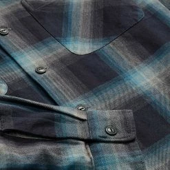 RRL By Ralph Lauren Plaid Jaspe Twill Camp Workshirt Black/Blue -Hikerdelic Sales Store RRLbyRalphLaurenPlaidJaspeTwillCampWorkshirtBlackBlue30064 3