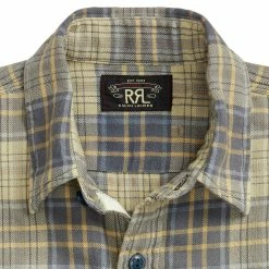 RRL By Ralph Lauren Plaid Twill Workshirt Faded Blue/Yellow 11 RRL By Ralph Lauren Plaid Twill Workshirt Faded Blue/Yellow -Hikerdelic Sales Store RRLbyRalphLaurenPlaidTwillWorkshirtFadedBlueYellow 4