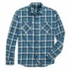 RRL By Ralph Lauren Plaid Twill Workshirt Indigo / Cream