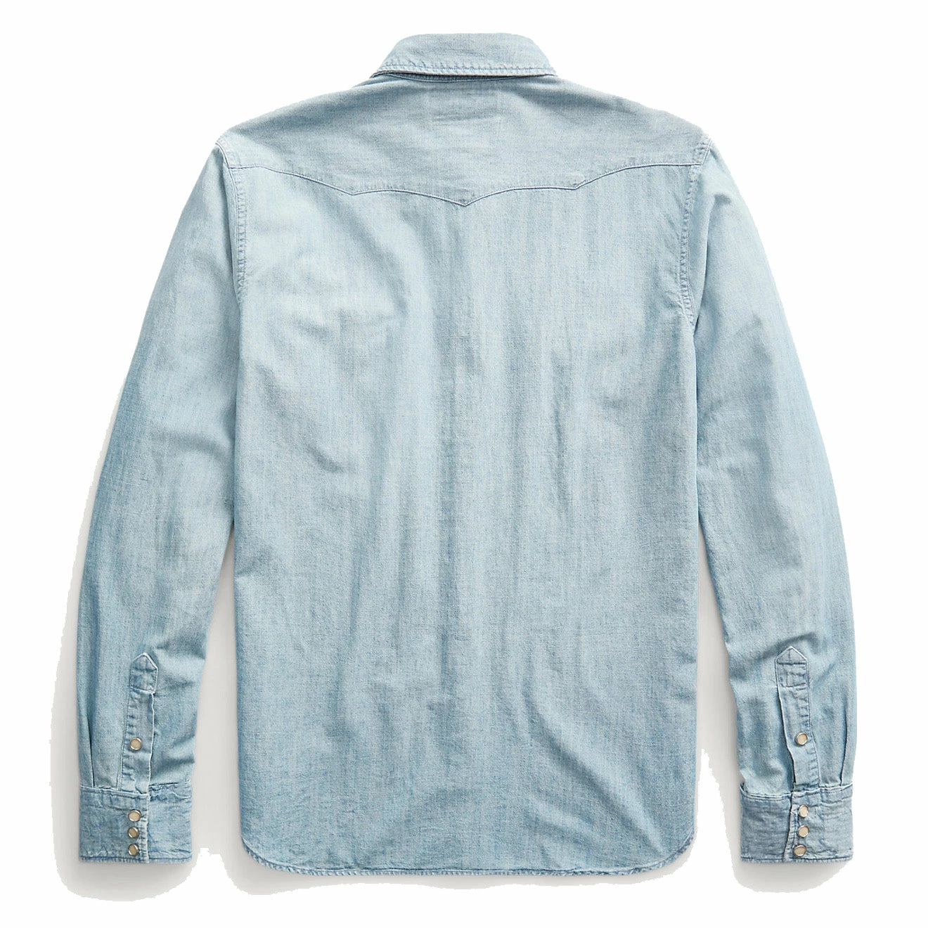 RRL By Ralph Lauren Slim Fit Chambray Western Shirt Davey Wash 4 RRL By Ralph Lauren Slim Fit Chambray Western Shirt Davey Wash - Image 2