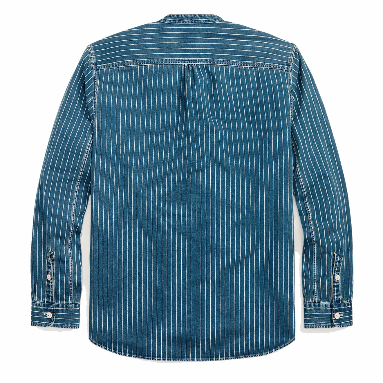 RRL By Ralph Lauren Striped Indigo Twill Workshirt Med Indigo 4 RRL By Ralph Lauren Striped Indigo Twill Workshirt Med Indigo - Image 2