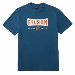 Filson S/S Lightweight Graphic Outfitter T-Shirt Blue Wing Tl