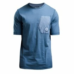 ST95 Globe Pocket Tee Navy