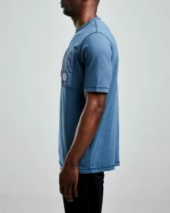 ST95 Globe Pocket Tee Navy -Hikerdelic Sales Store ST42004 SS NAVY 02