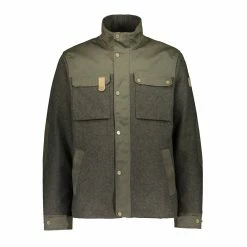 Sasta Tervas Jacket Overshirt Dark Olive