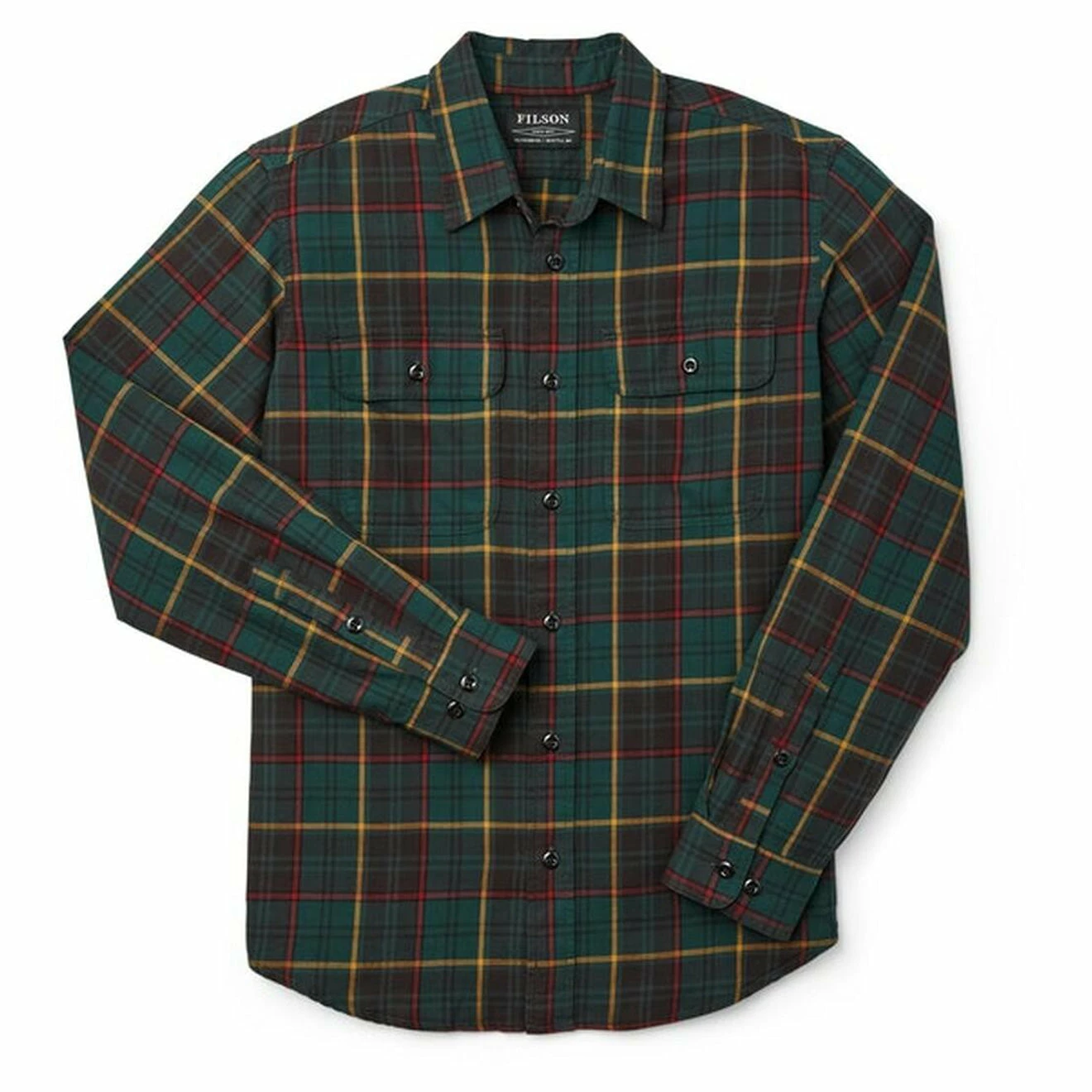 Filson Scout Shirt Green / Brown 3 Filson Scout Shirt Green / Brown