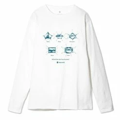 Snow Peak SP Tarp Long Sleeve Tee White