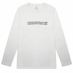 Snow Peak Typography Long Sleeve Tee White
