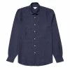 Sunspel Linen Shirt Navy Melange -Hikerdelic Sales Store Sunspel Linen Shirt Navy Melange 26387 1