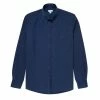 Sunspel Soft Twill Button Down Shirt Indigo