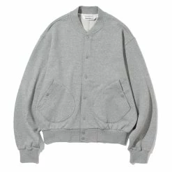 Uniform Bridge Sweat Cotton Stadium Jacket Melange