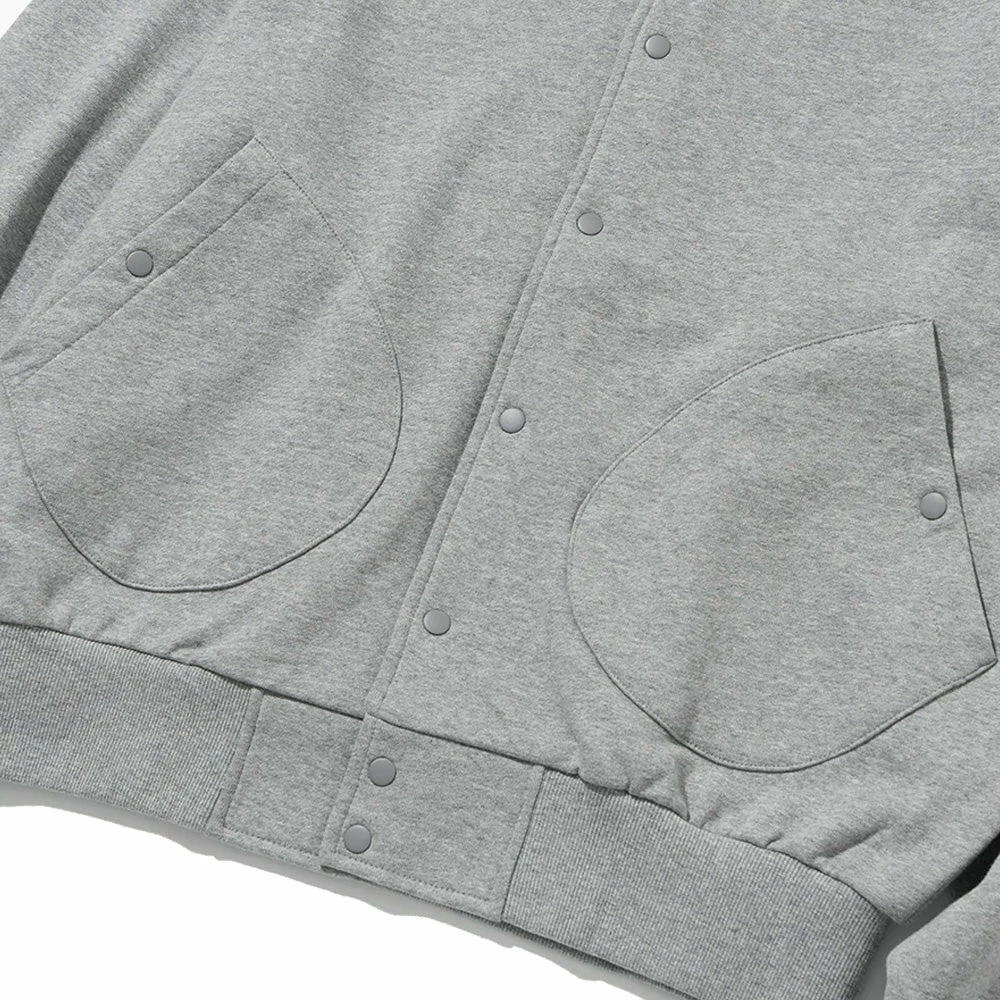 Uniform Bridge Sweat Cotton Stadium Jacket Melange 6 Uniform Bridge Sweat Cotton Stadium Jacket Melange - Image 4