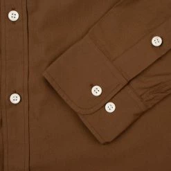 Uniform Bridge All Weather Relax Cotton Shirt Brown -Hikerdelic Sales Store UniformBridgeAllWeatherRelaxCottonShirt Brown 17438 3
